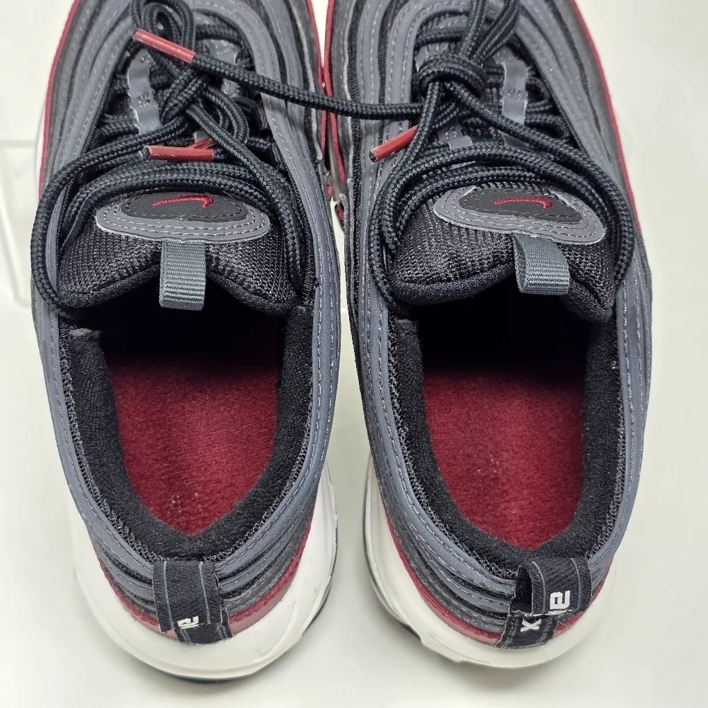 Nike Air Max 97 Team Red Antracite Black Shoes 921522-600 Size 4Y/Women's 5.5